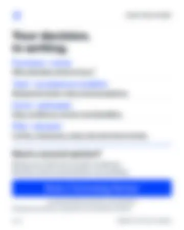 Page 6, blurred: your decision, in writing. In the full guide.